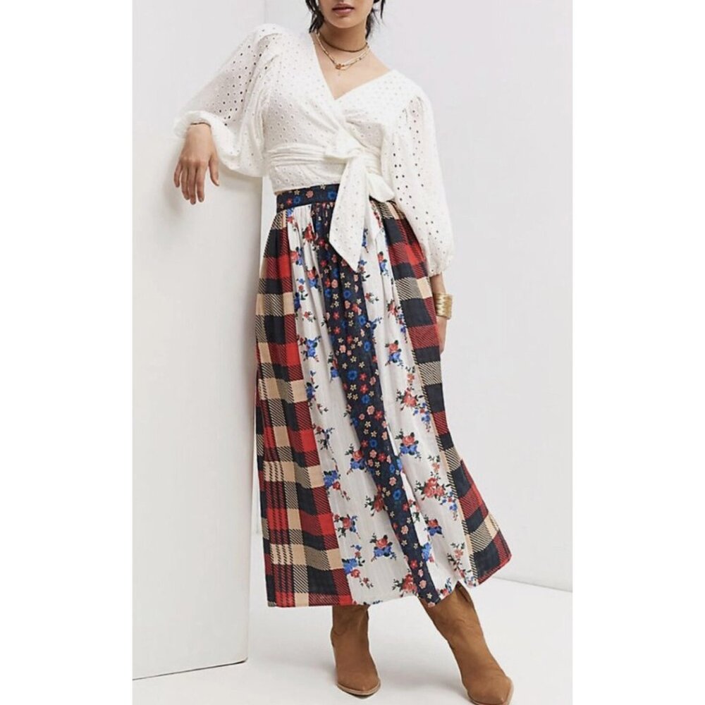 Anthropologie Multicolor A-Line Skirt